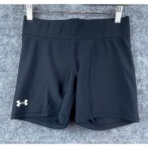 Under Armour Shorts Womens Small Black Athletic Sporty Workout Running